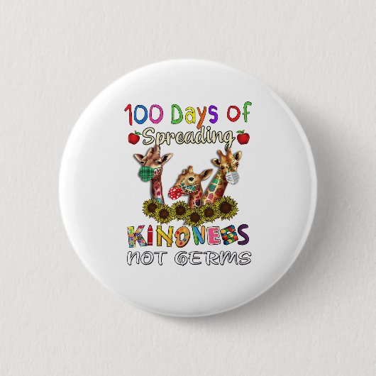 優しさを広める100日の学校100日目 缶バッジ (正面)