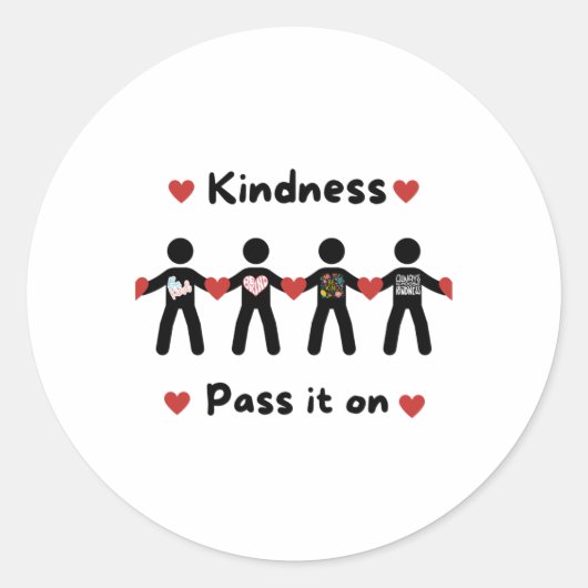 優しさを広める13 ラウンドシール (正面)