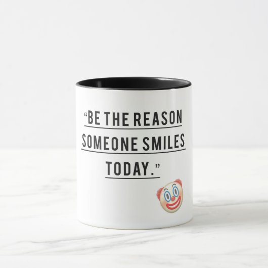 優しさを広める – 誰かの理由になるスマイル😊 マグカップ (中央)
