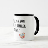 優しさを広める – 誰かの理由になるスマイル😊 マグカップ (正面右)