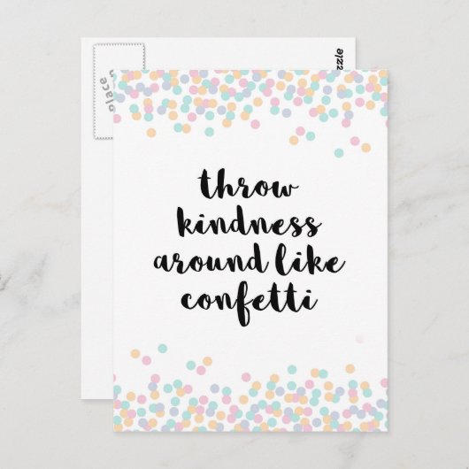 優しさを投げるのまわりに引用文 ポストカード (正面/裏面)