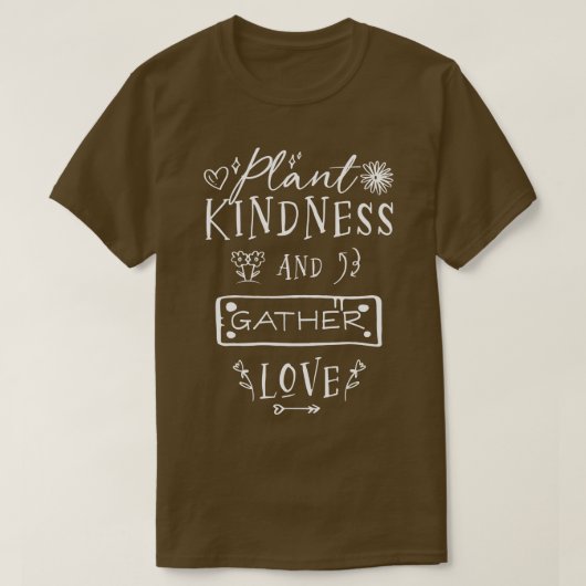 優しさを植え、愛を集める Tシャツ (デザイン正面)