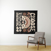 優しさを選ぶGroovyヒッピー引用文審美的 タペストリー (インサイチュ(横))