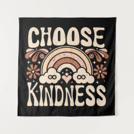優しさを選ぶGroovyヒッピー引用文審美的 タペストリー