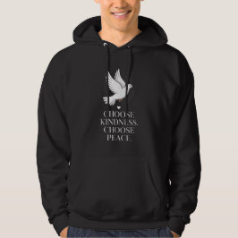 "優しさを選択し、平和を選択する" - ハトのTシャツ パーカ