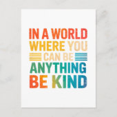 優しさを選択 – 感動的 ポストカード (正面)