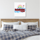 優しさクール- Rainbow Surf Vibes キャンバスプリント (インサイチュ (寝室))