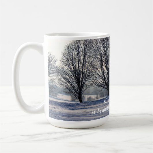 優しさスノーのような – カフリルGibran引用文 コーヒーマグカップ (左)