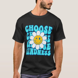 優しさスマイル顔インスピレーション世界ダウ Tシャツ