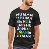 優しさ共存AntiHate LGBTQ TransムスリムJew H Tシャツ (正面)