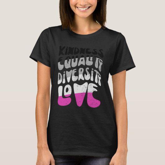 優しさ平等ラブアセクシュアル1 Tシャツ (正面)