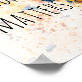 優しさ引用文ひまわり水彩 ポスター (角)