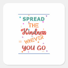 優しさ引用文デザイン スクエアシール