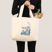 優しさ蝶々渦巻き ラージトートバッグ (正面(商品))