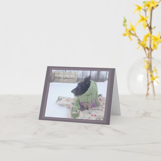 優しさ カード (黄色い花)