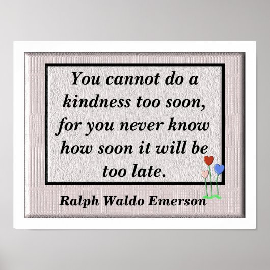 優しさ ポスター (正面)