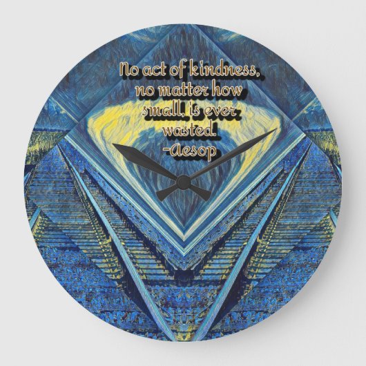 優しさ ラージ壁時計 (正面)