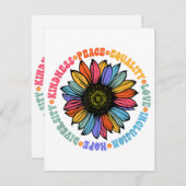 優しさ 平和  equality  愛 希望 多様性 人間 エンクロージャーカード (正面/裏面)