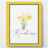 優しさ 水彩画 水仙 プレート フォトプラーク (正面)