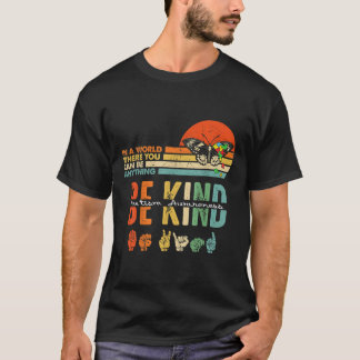 優しさ 自閉症 理解 アメリカ手話 母 教師 思いやり Tシャツ