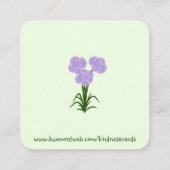 優しさ:違いを作るカード スクエア名刺 (裏面)