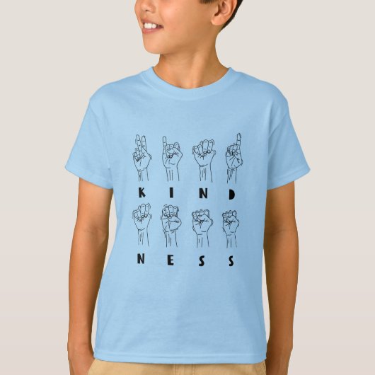 優しさ、American Sign Language ASL - GraphicLove Tシャツ (正面)