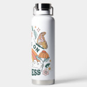 優しさGroovyグラフィックに集中 ウォーターボトル (背面)