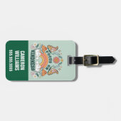 優しさGroovyグラフィックに集中 ラゲッジタグ (正面横)