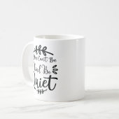 優しもしくは黙ってはいけない コーヒーマグカップ (正面左)