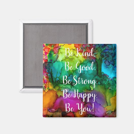 優しやる気を起こさせる感動的い言葉だ マグネット (正面/裏面)