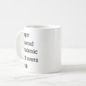 優すごいれた学術的業績のロックおもしろい試験 コーヒーマグカップ (正面左)