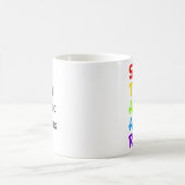 優すごいれた学術的業績のロックおもしろい試験 コーヒーマグカップ (中央)