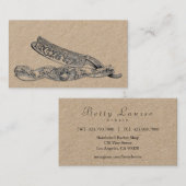 優れたでまっすぐなかみそり/余分に厚く自然 名刺 (正面/裏面)