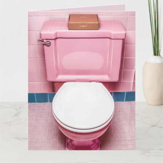 優れたウンチおもしろい誕生日カードの老朽化 カード (正面)