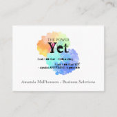 優れたカラフルクラウド 名刺 (正面)