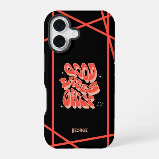 優れたクール雰囲気のみカスタマイズ可能 iPhone 16ケース (裏面)