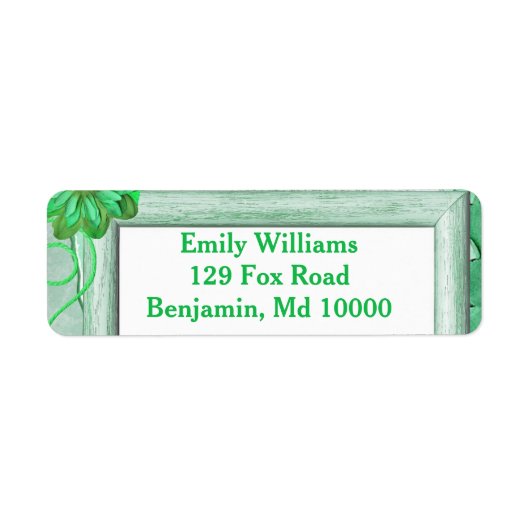 優れたグリーンフローラ ラベル (正面)