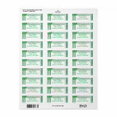 優れたグリーンフローラ ラベル (フルシート)