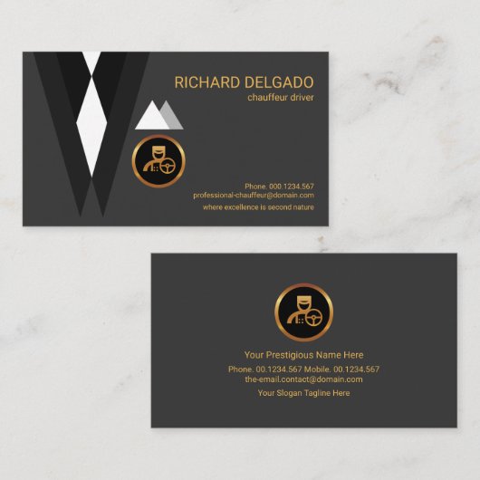 優れたスタイリッシュクリエイティブショーフールズスーツ 名刺 (正面/裏面)