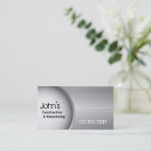 優れたステンレス鋼の建設業カード 名刺 (スタンド正面)