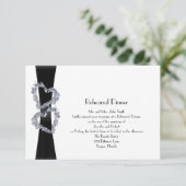 優れたハート: リボンリハーサルディナー 招待状 (スタンド正面)