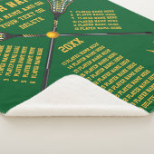 優れたラクロス贈答アイディアすべてのプレーヤーの色 シェルパブランケット (3/4)