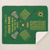 優れたラクロス贈答アイディアすべてのプレーヤーの色 シェルパブランケット (正面(横))