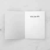 優れたラマ卒業 カード (内部)