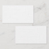 優れたリネン名刺 名刺 (正面/裏面)