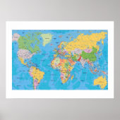 優れた世界地図 ポスター (正面)
