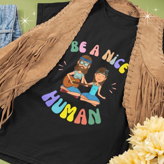 優れた人間のヒッピーの花の子どもグラフィックである Tシャツ