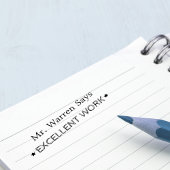 優れた仕事 |パーソナライズされた先生 セルフインキングスタンプ