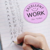 優れた仕事 |パーソナライズされた先生 ラウンドシール