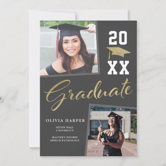 優れた卒業生のお知らせ 招待状 (正面)